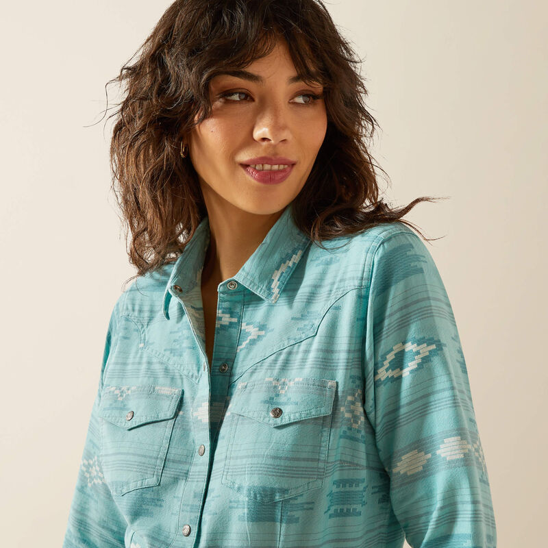 Ariat Womens Montana Western Shirt - Montana Blanket Jacquard