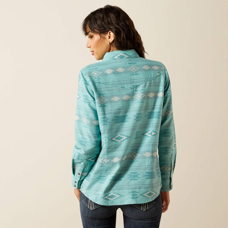 Ariat Womens Montana Western Shirt - Montana Blanket Jacquard