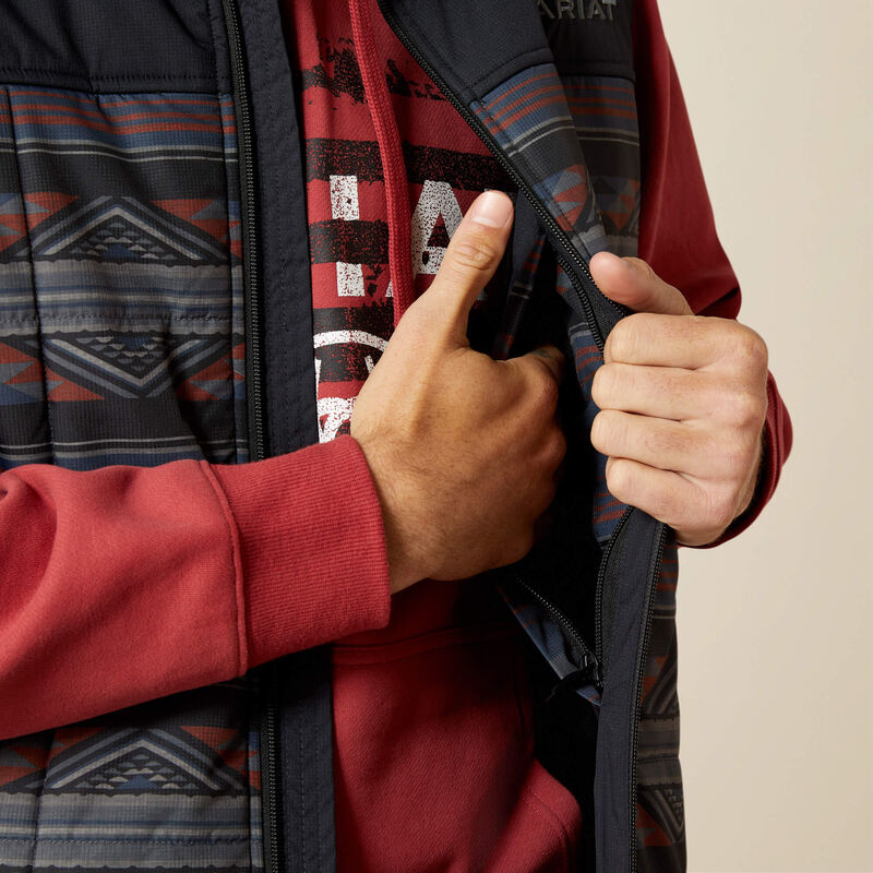 Ariat Mens Crius Insulated Vest - Southwestern|Rust