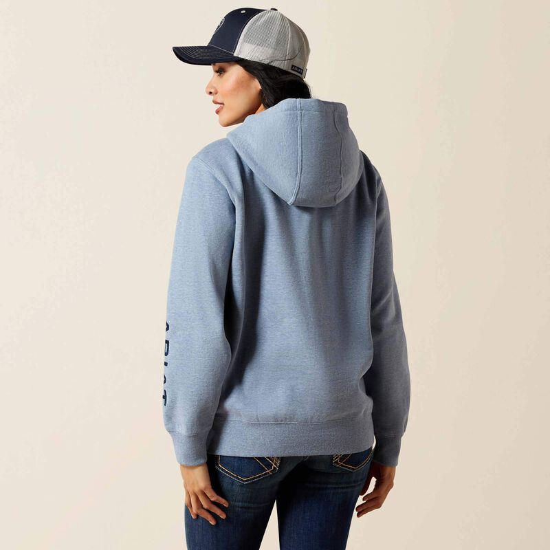 Ariat Womens Logo 2.0 Hoodie - Vintage Indigo Heather