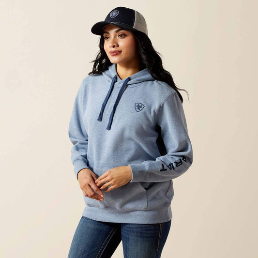 Ariat Womens Logo 2.0 Hoodie - Vintage Indigo Heather