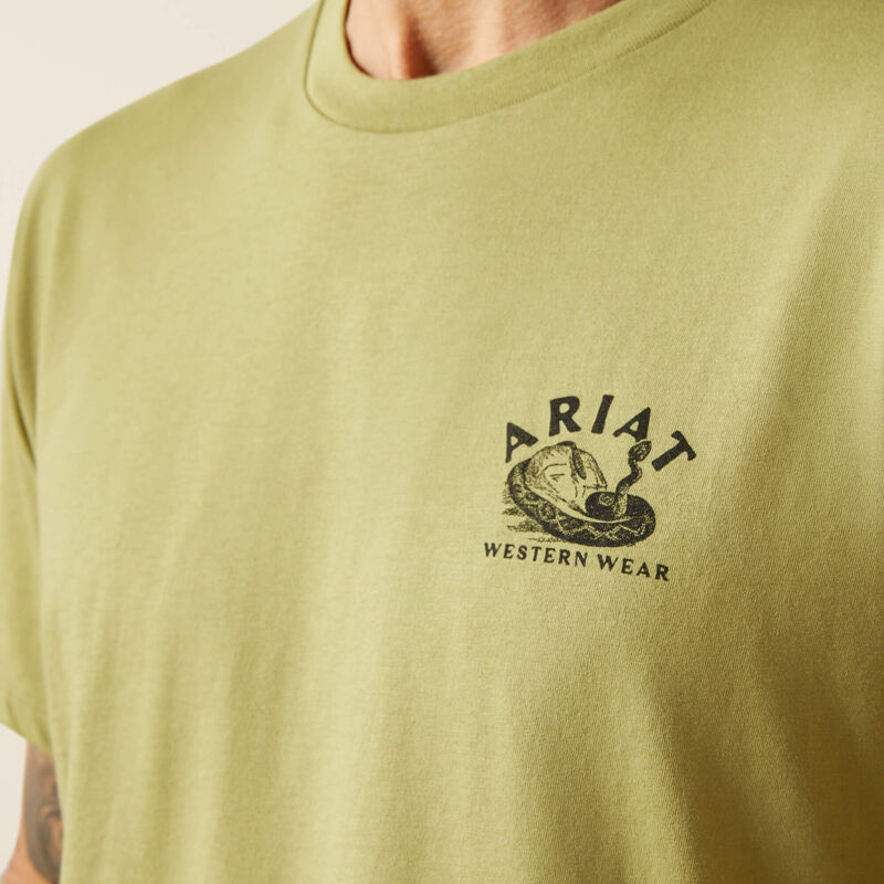 Ariat Mens Ariat Rattler Warning T-Shirt - Tent Green