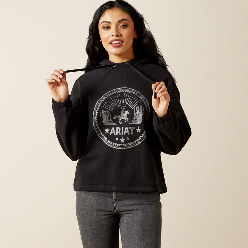 Ariat Womens Black Essential Hoodie - Black