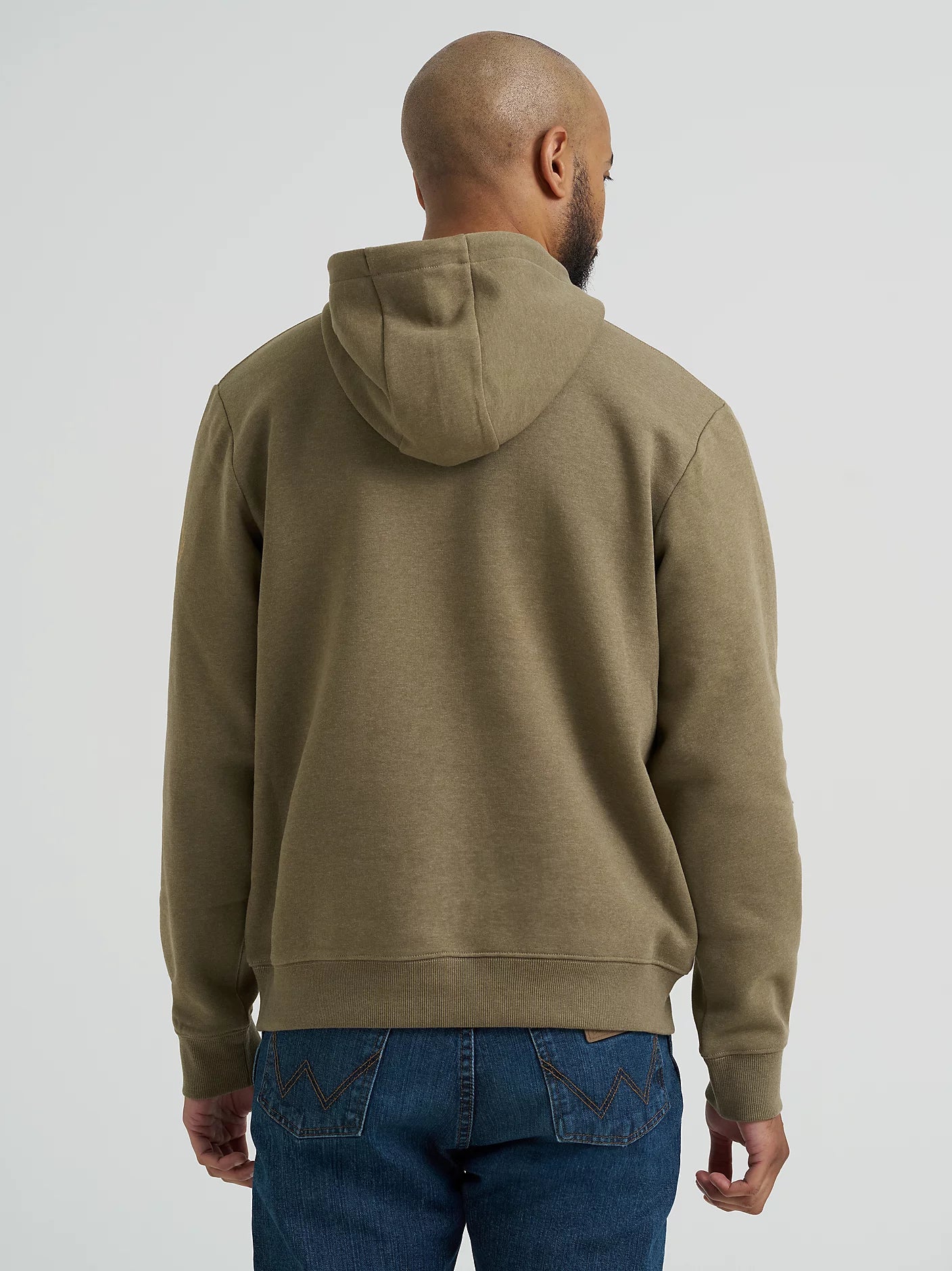 Wrangler Mens Wrangler® Rope Logo Hoodie - Burnt Olive