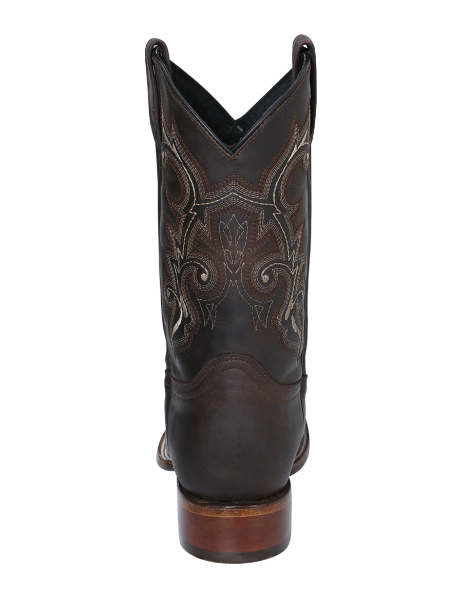 El Senor de los Cielos Mens Crazy Leather Rodeo Boot - Choco