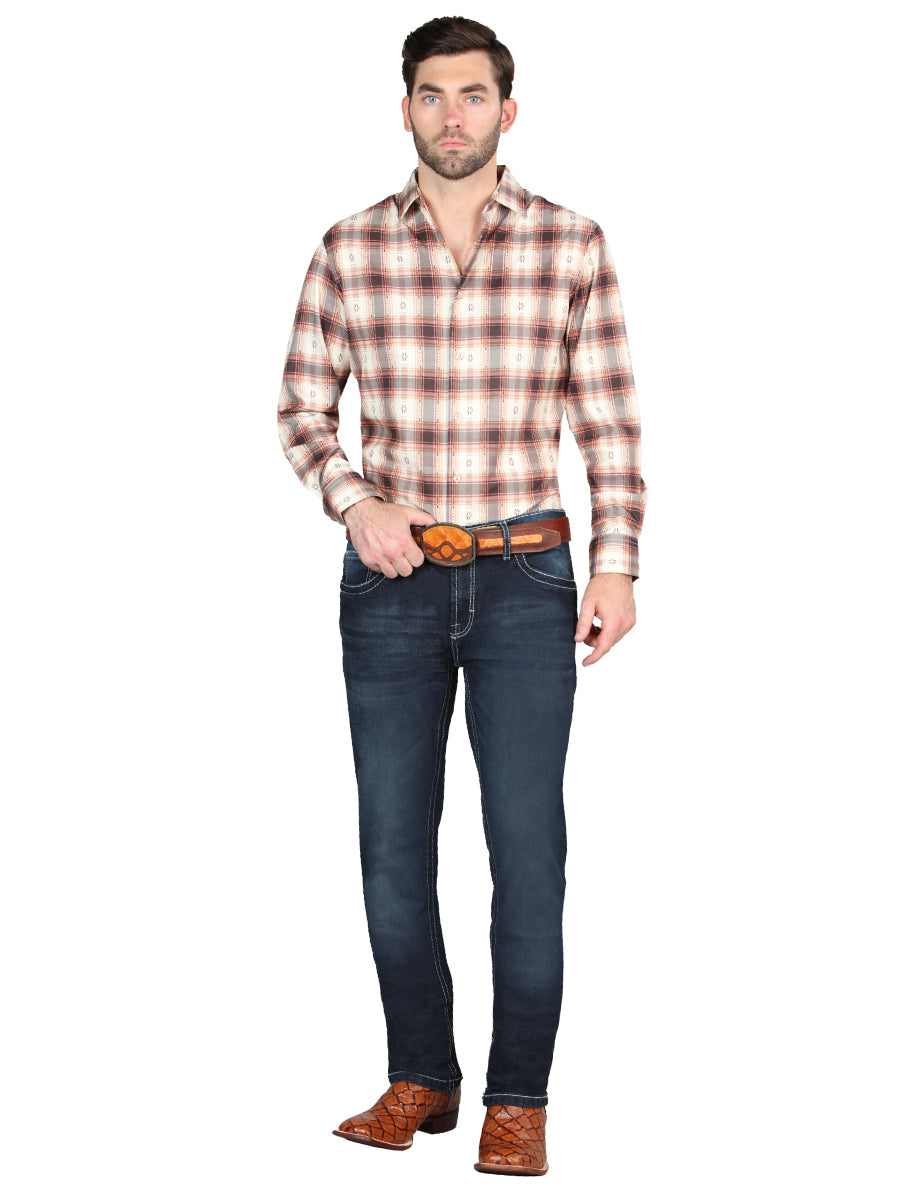 El Norteño Mens Skinny Stretch Pants - Dark Blue