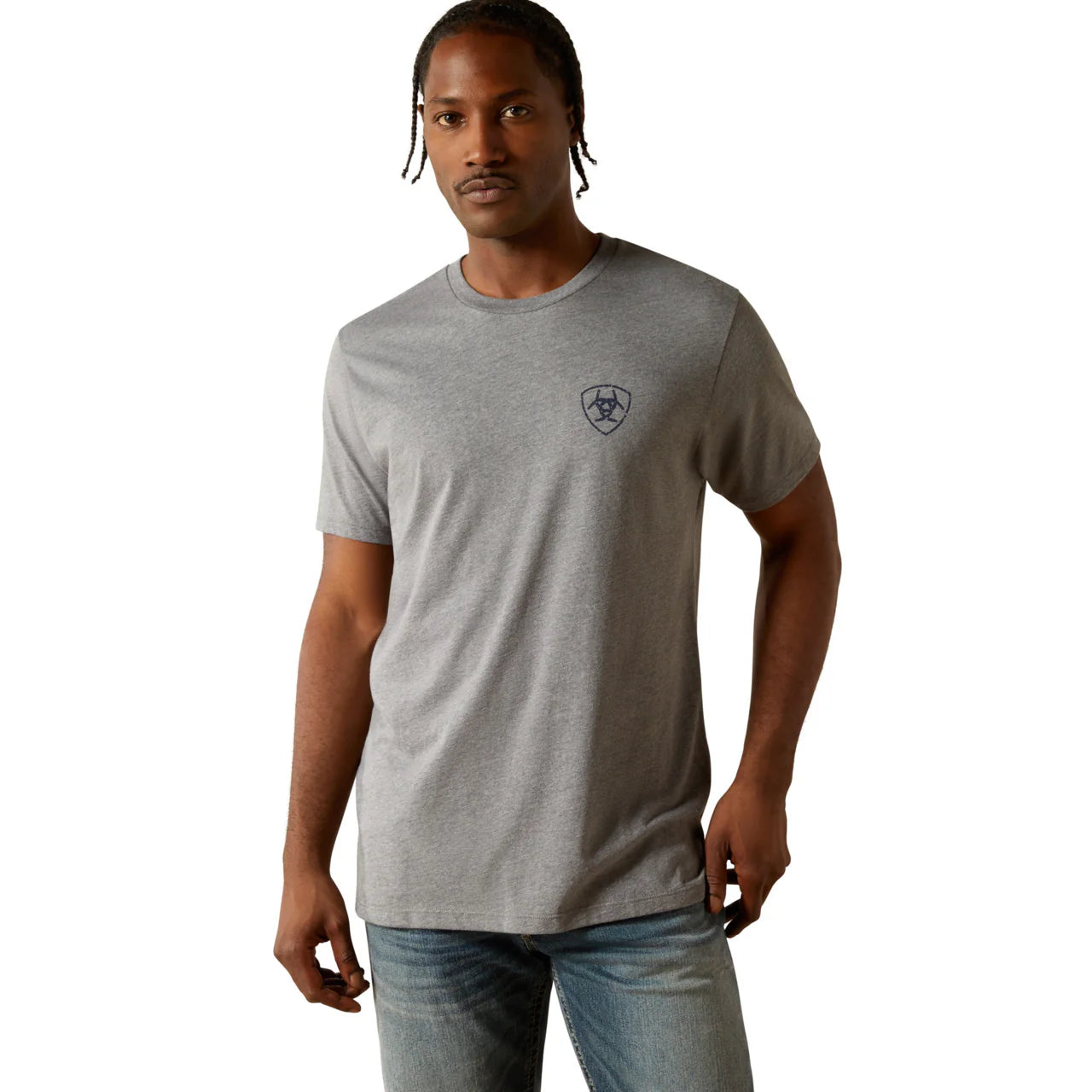 Ariat Mens Ariat Iron Ranch Arch T-Shirt - Graphite Heather
