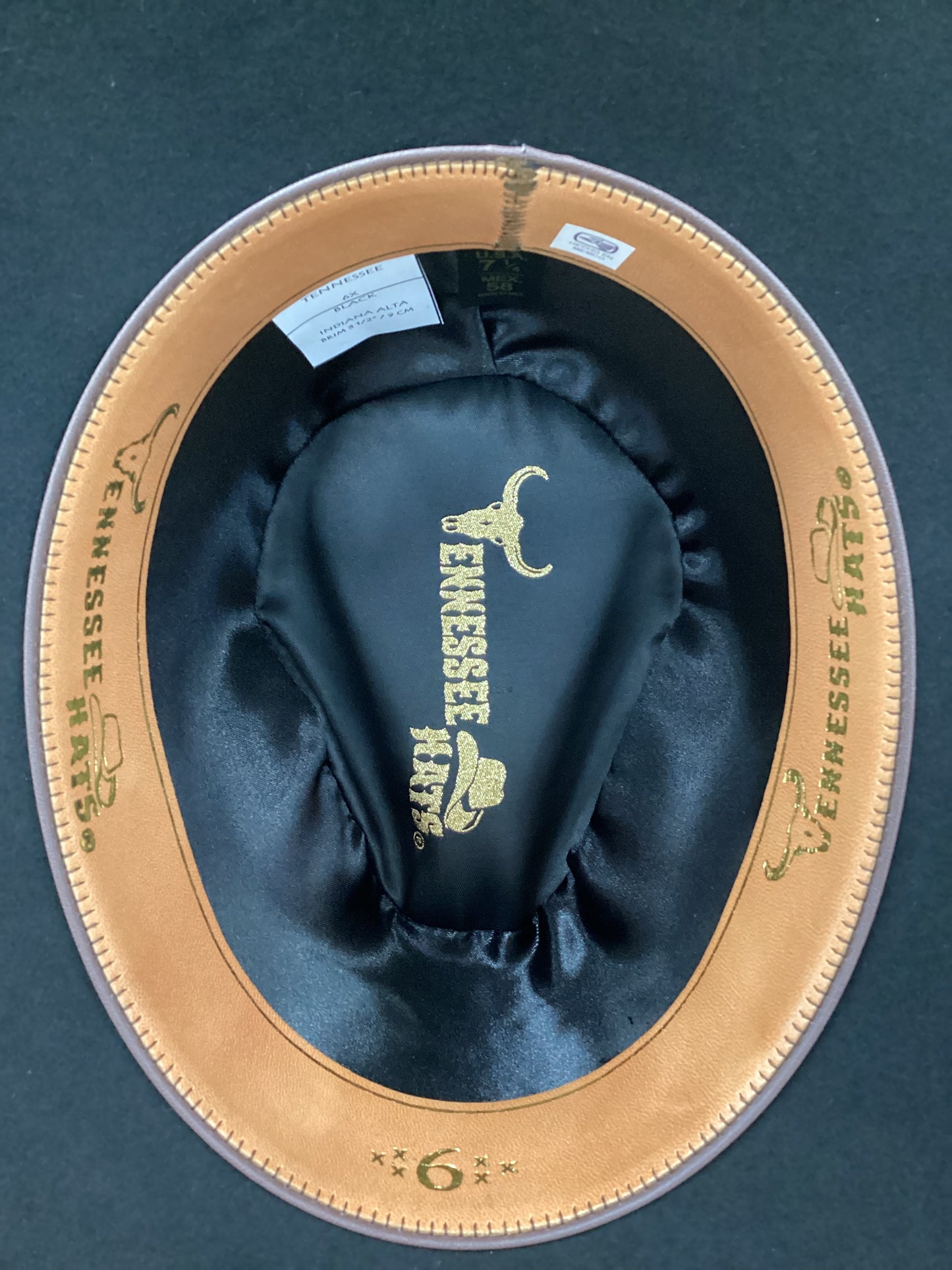 Tennessee Hats 6X Indiana Alta Wool Felt Hat -Black