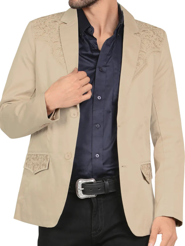 Embroidered Montero slim fit suit for men MT 2187
