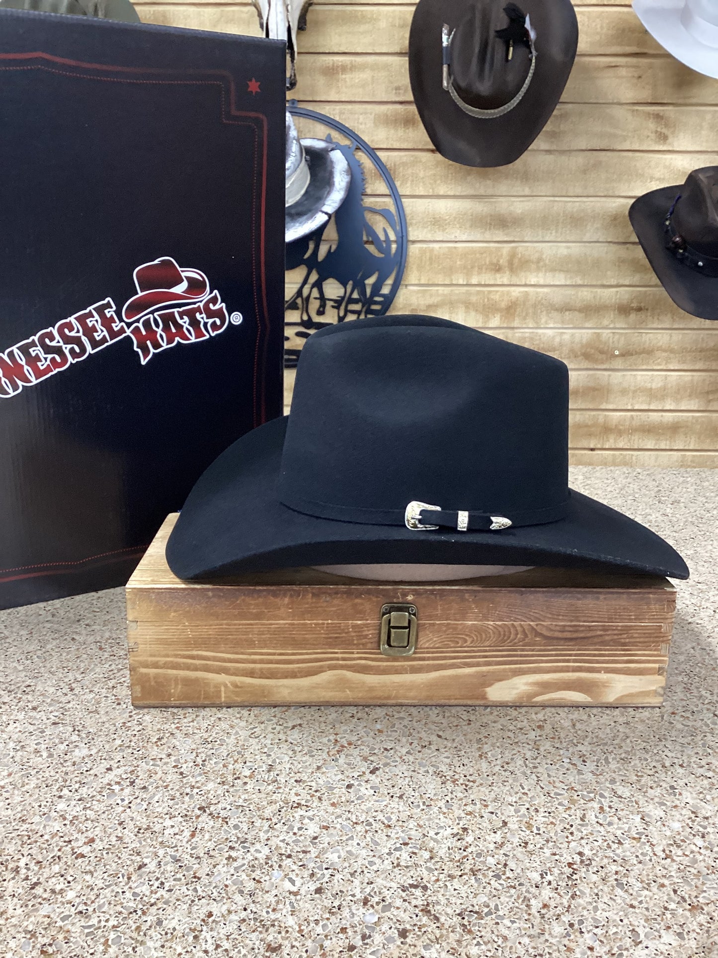 Tennessee Hats 6X Indiana Alta Wool Felt Hat -Black