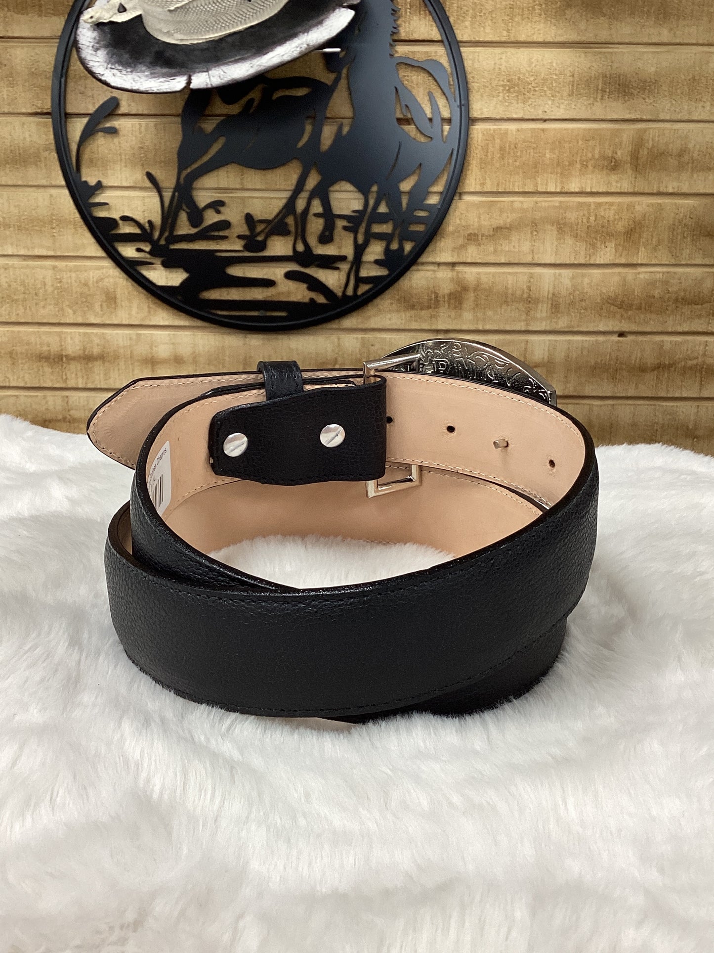 Denver Deer Print Belt Black