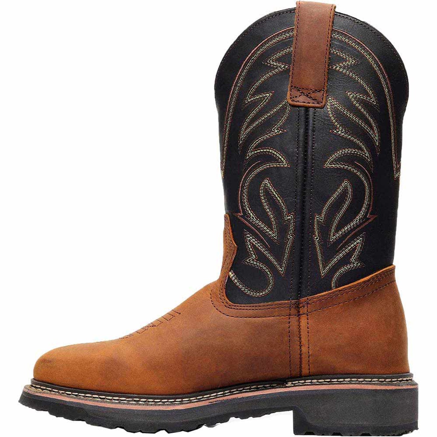 Bonanza Mens Rancher Grit 12" Square Toe Wellington Work Boots