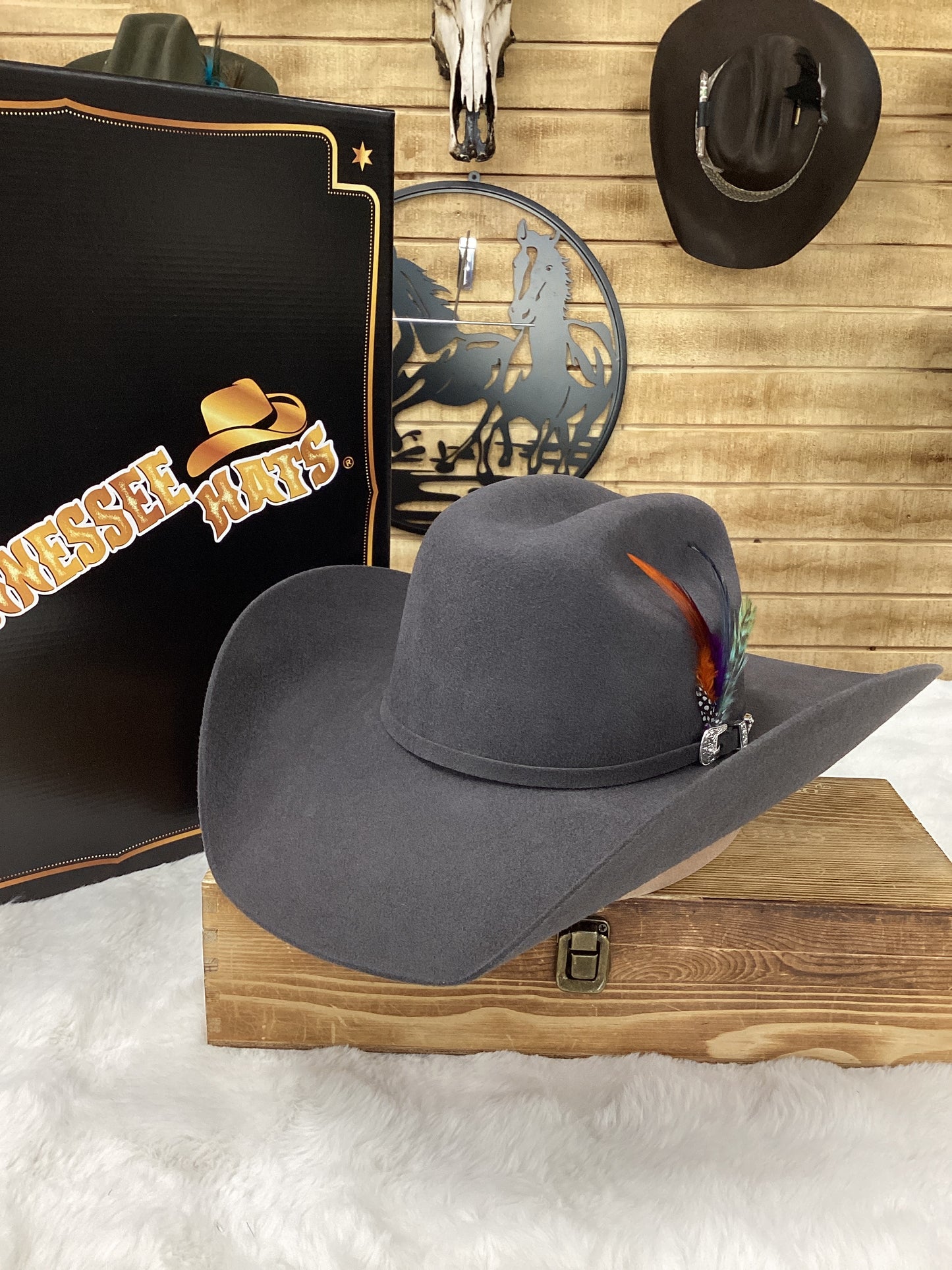 Tennessee Hats 100x Maverick Wool Felt Hat - Granite