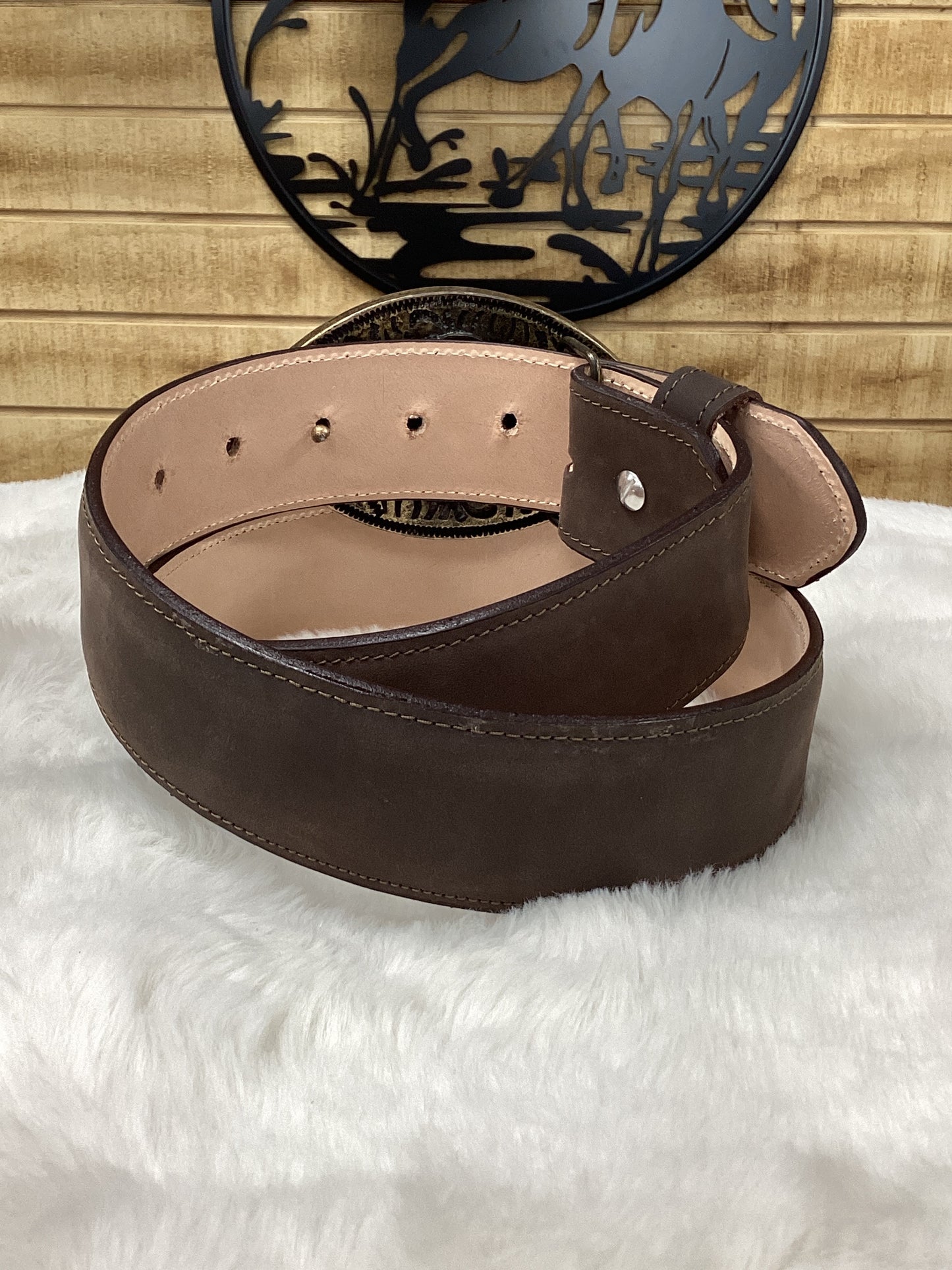 Denver Western Leather Belt - Brown