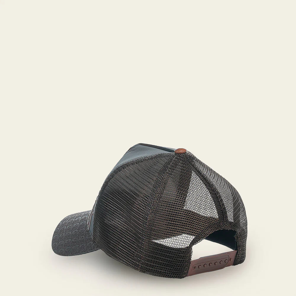 Cuadra Deer Patch Leather Cap