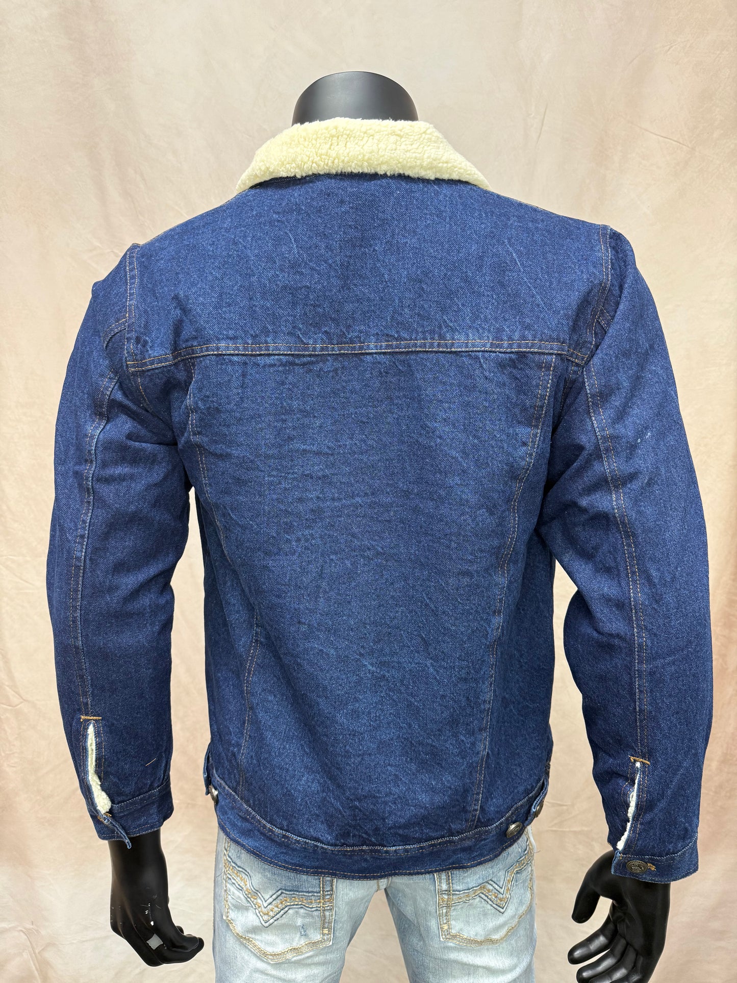 El General Mens Chamarra de Mezclilla Borrego Sherpa Jacket