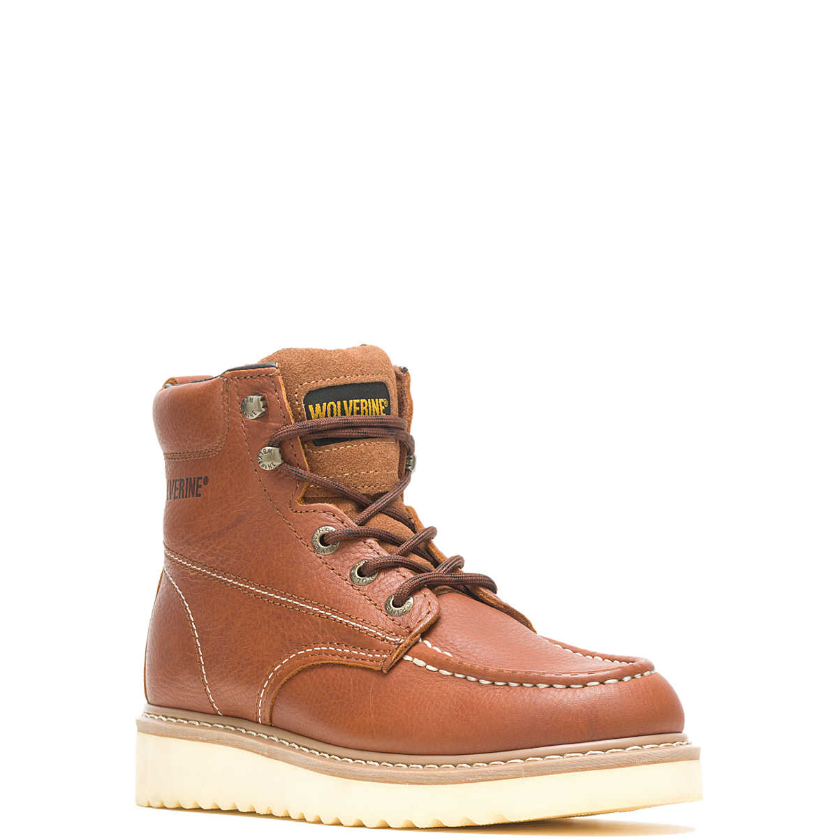 Wolverine Mens Moc-Toe 6" Work Boot- Tan