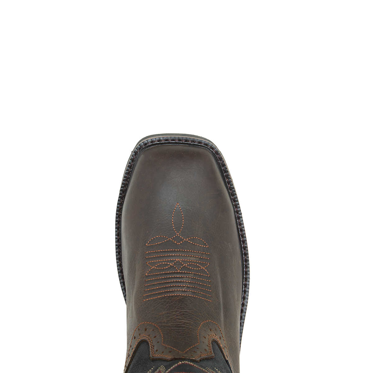 Wolverine Mens Rancher Waterproof Steel-Toe Wellington - Black/Brown