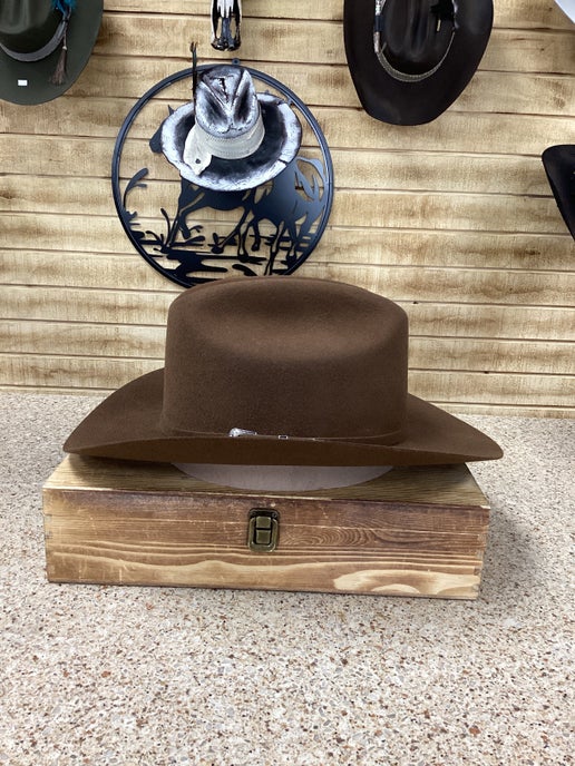 White Diamond 100x Sinaloa Wool Felt Hat - Black Chocolate