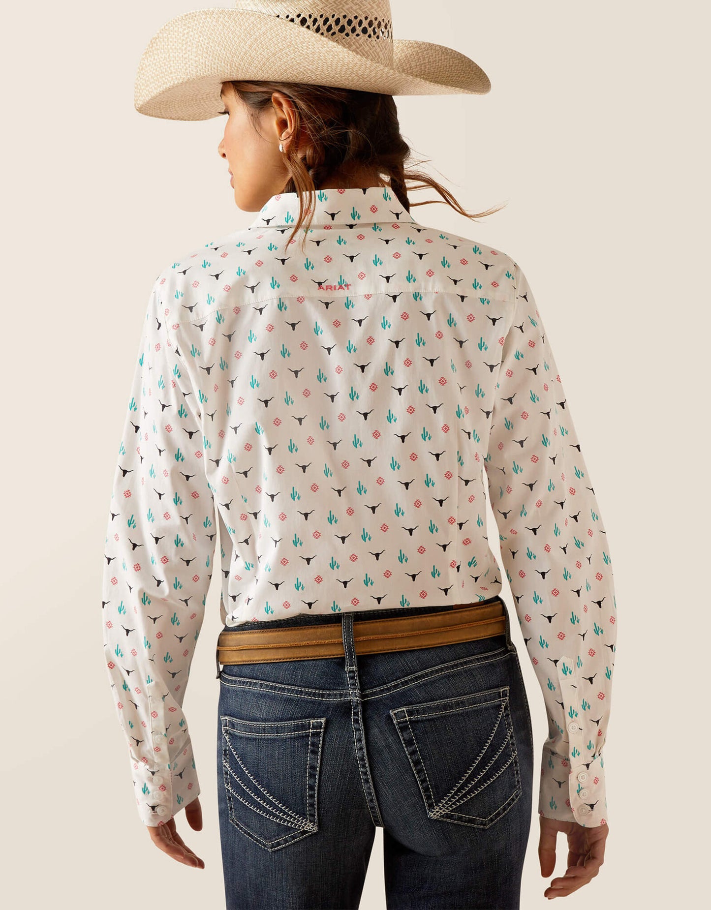 Ariat Womens Kirby Stretch Shirt - Steer Garden