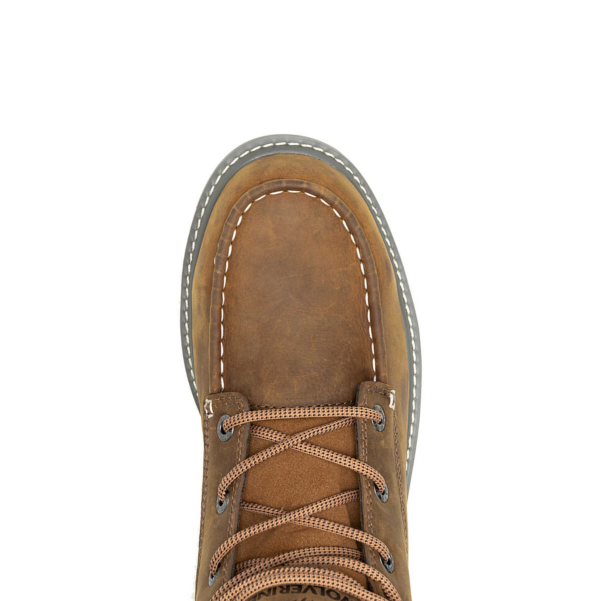 Wolverine Mens Trade Wedge 6" Moc-Toe Work Boot - Sudan Brown