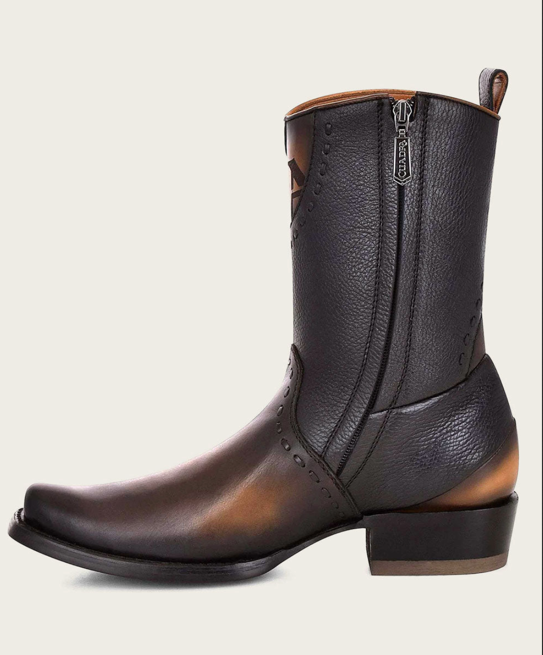 Cuadra Mens Urban Engraved Bovine Low Shaft Boot - Brown