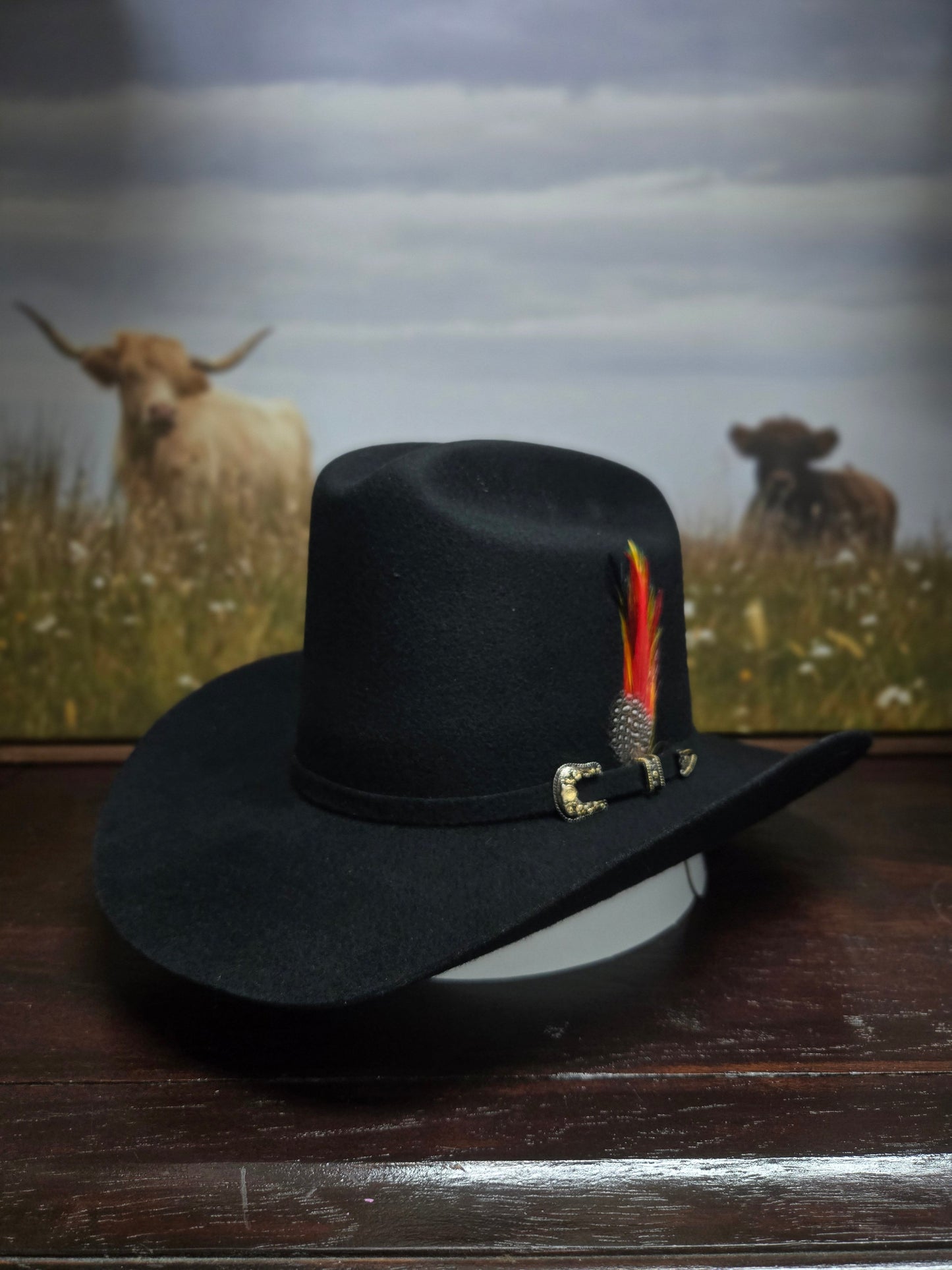 Tombstone 20x El Viejonon Wool Felt Hat - Black