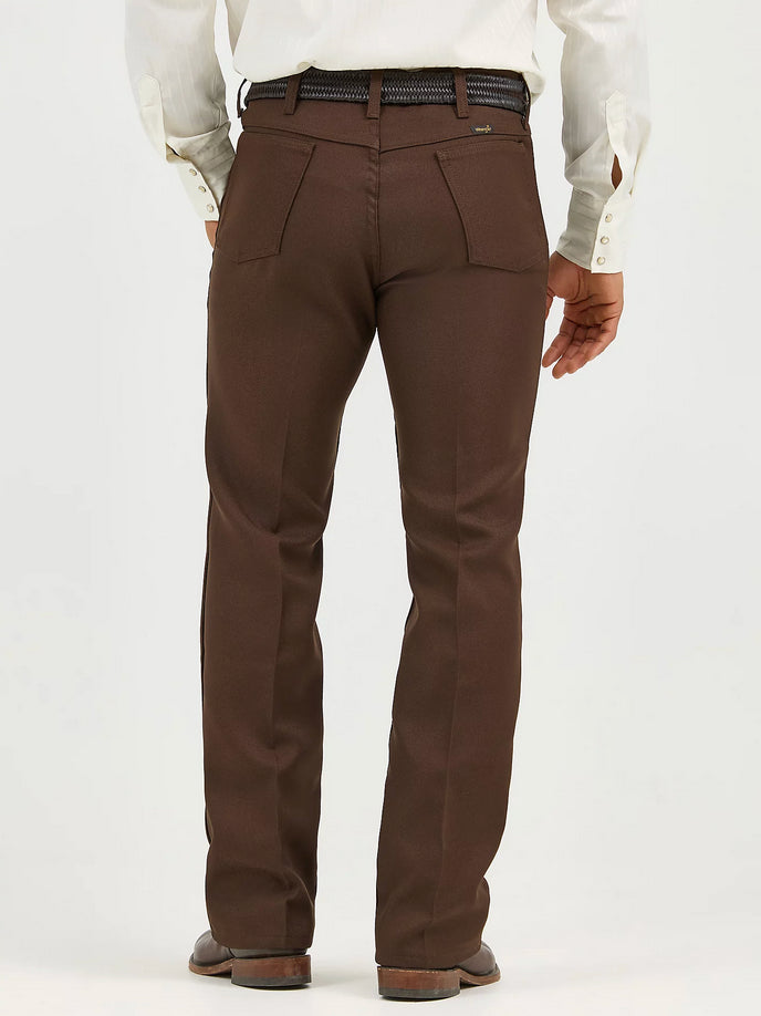 Wrangler Mens Wrancher Dress Jean with Stretch -Brown