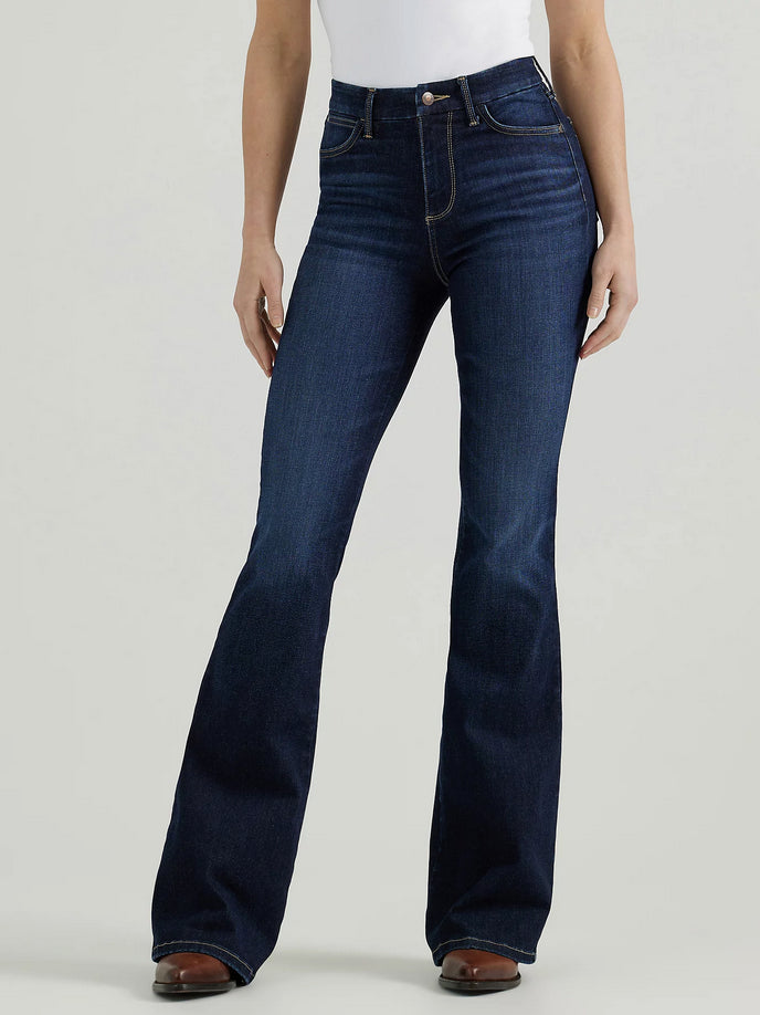 Wrangler Womens Bespoke High Rise Flare Jeans -Madilyn