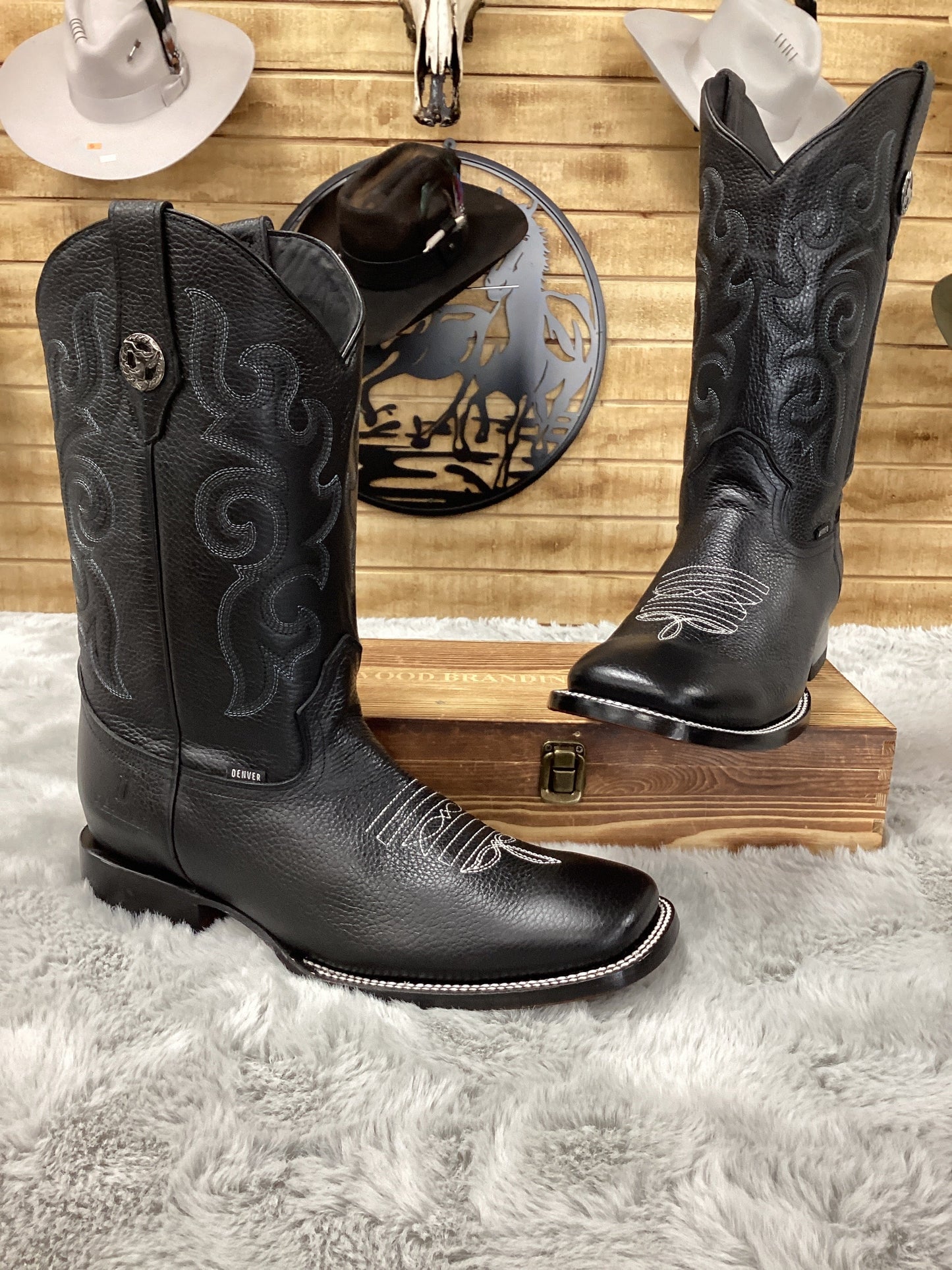 Denver Mens Boot Ranch - Black