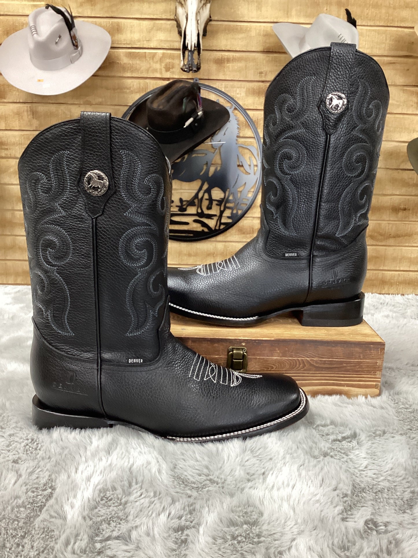 Denver Mens Boot Ranch - Black