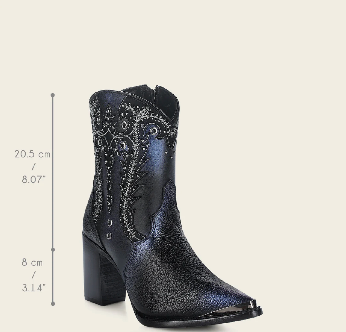 Cuadra Womens Santana High Heel Bootie - Black CU870