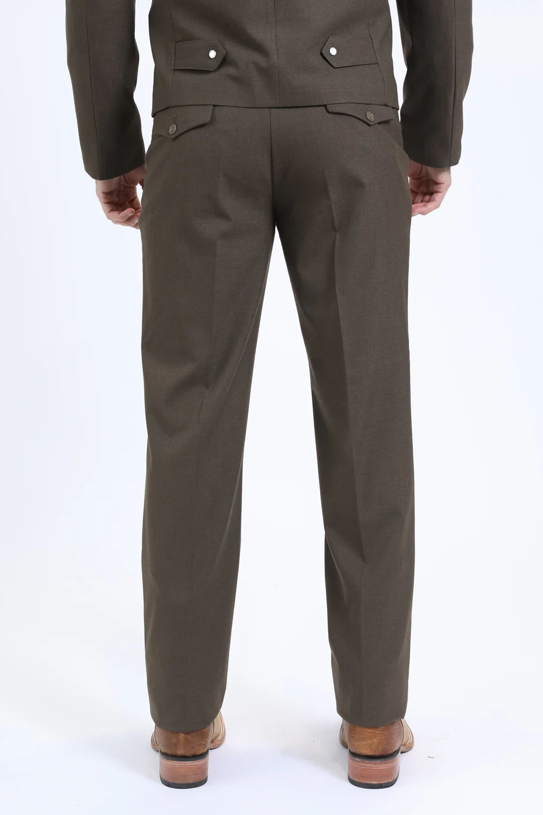 Platini Mens Western Sport Suit Set (Brown)