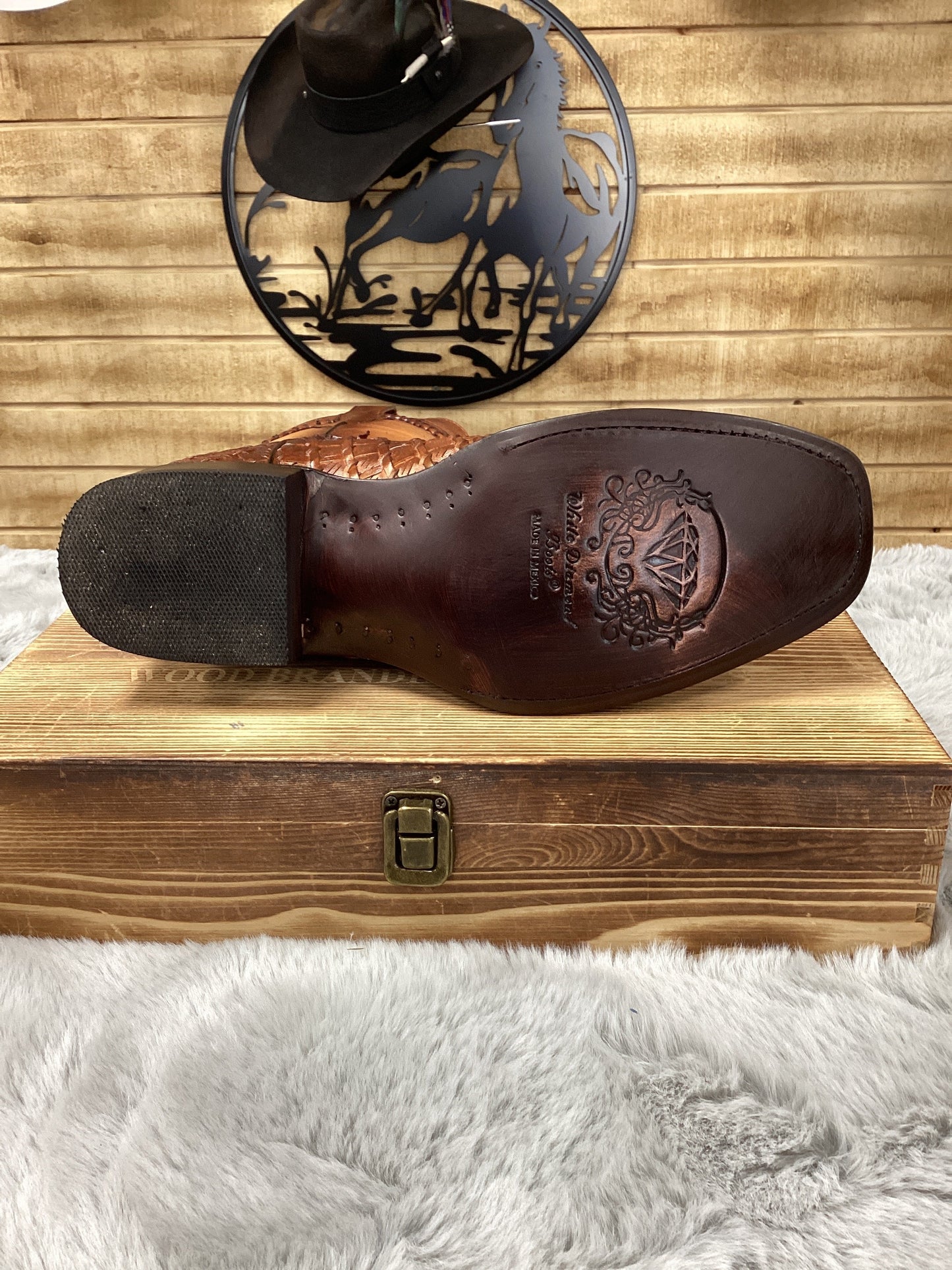 White Diamond Mens Boot Hudson Cafe Chocó-Brown