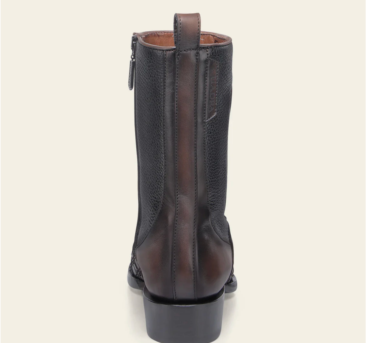 Cuadra Mens Bovine Woven Urban Low Shaft Boot -Chocolate