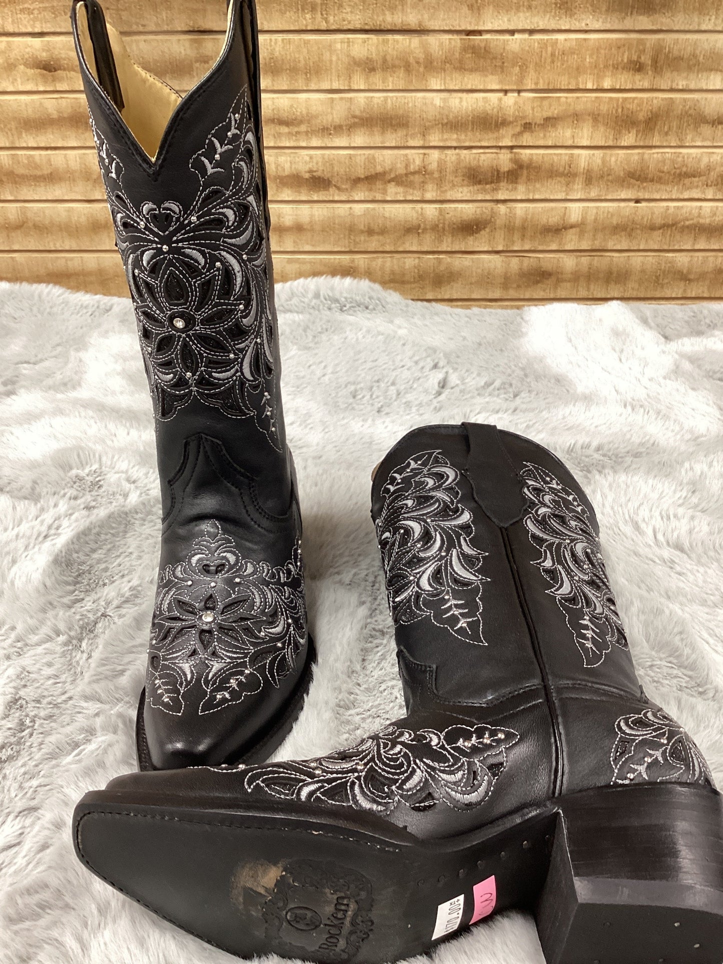 Rockem WomenS Boot Country Waxy Retro (Black)