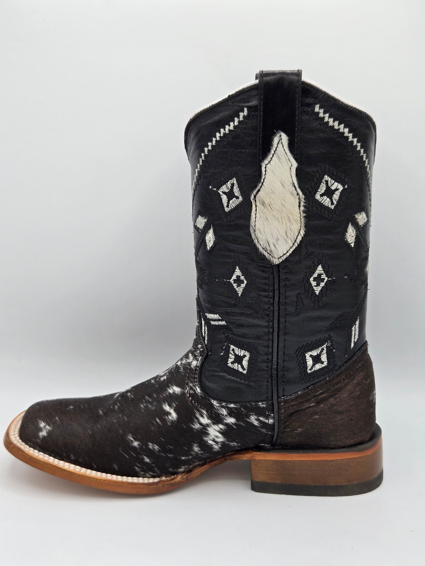 Hooch Mens Diamond Style Cowhide Boots