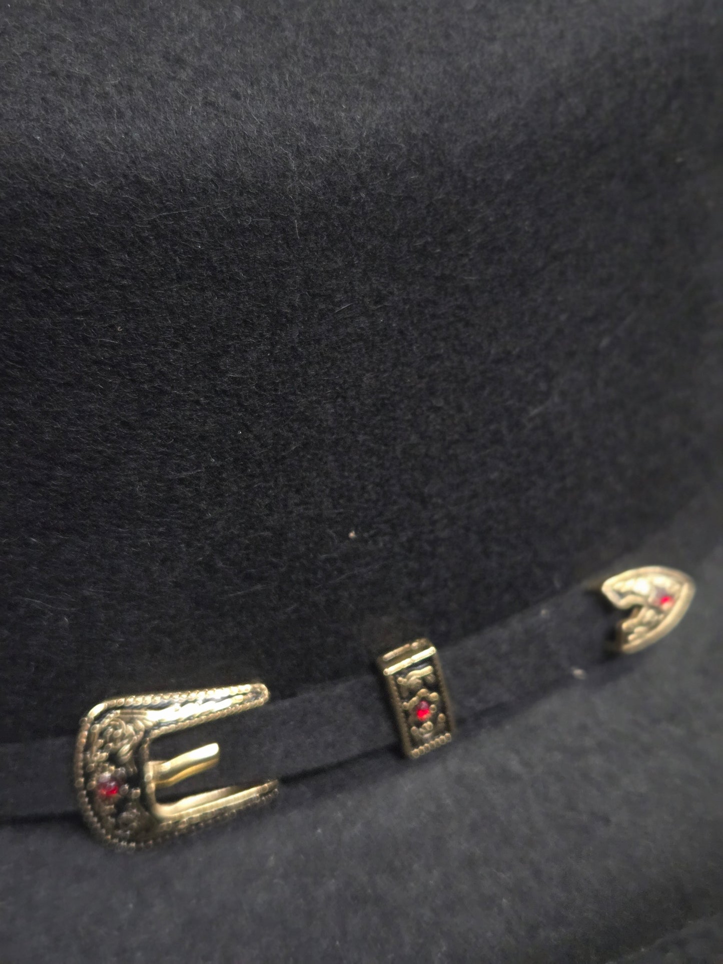 Stone 100x Cowboy hard spirit Wool Felt Hat