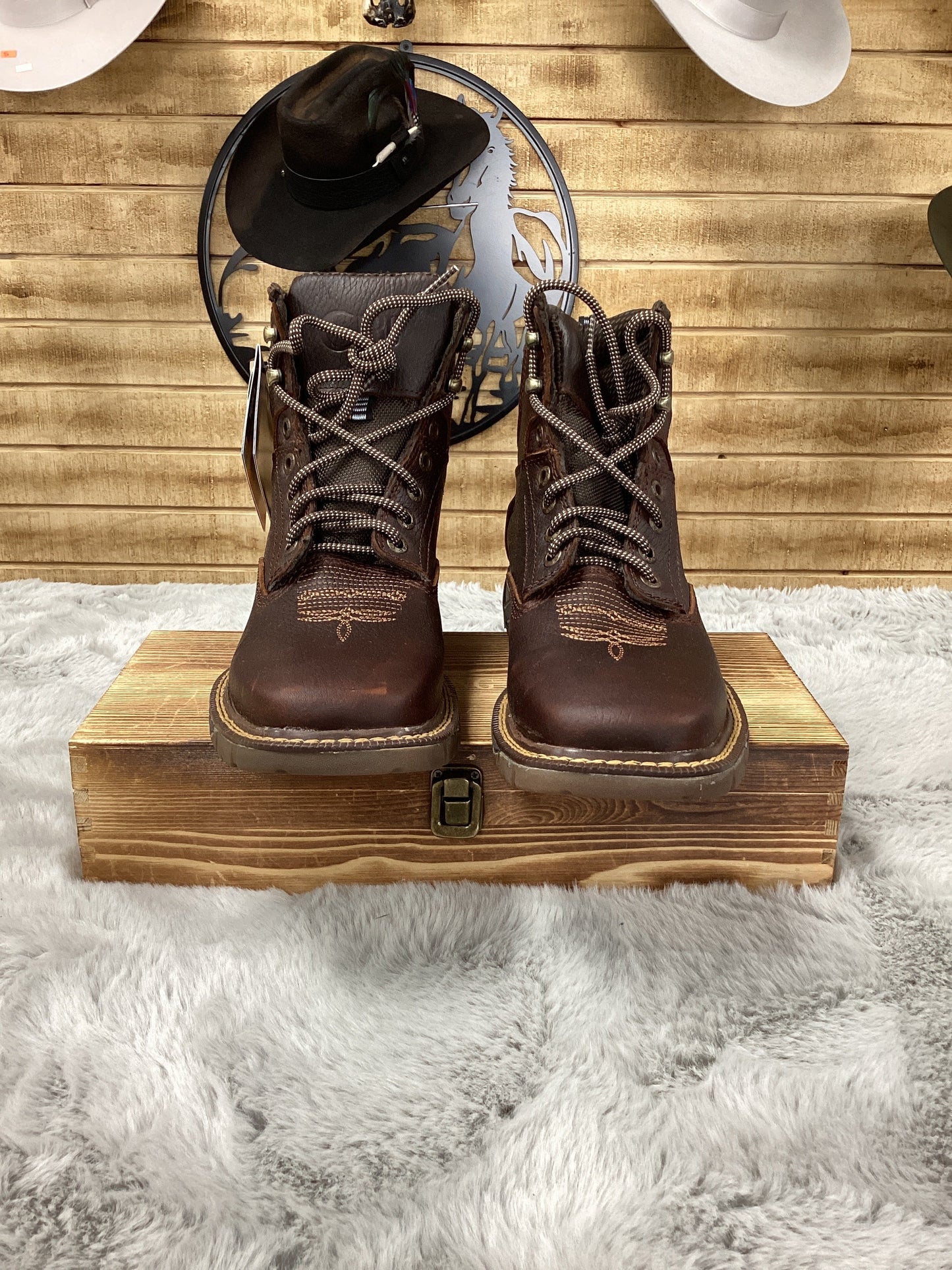 Cebu Moc Toe Work Boot Hawk Brown