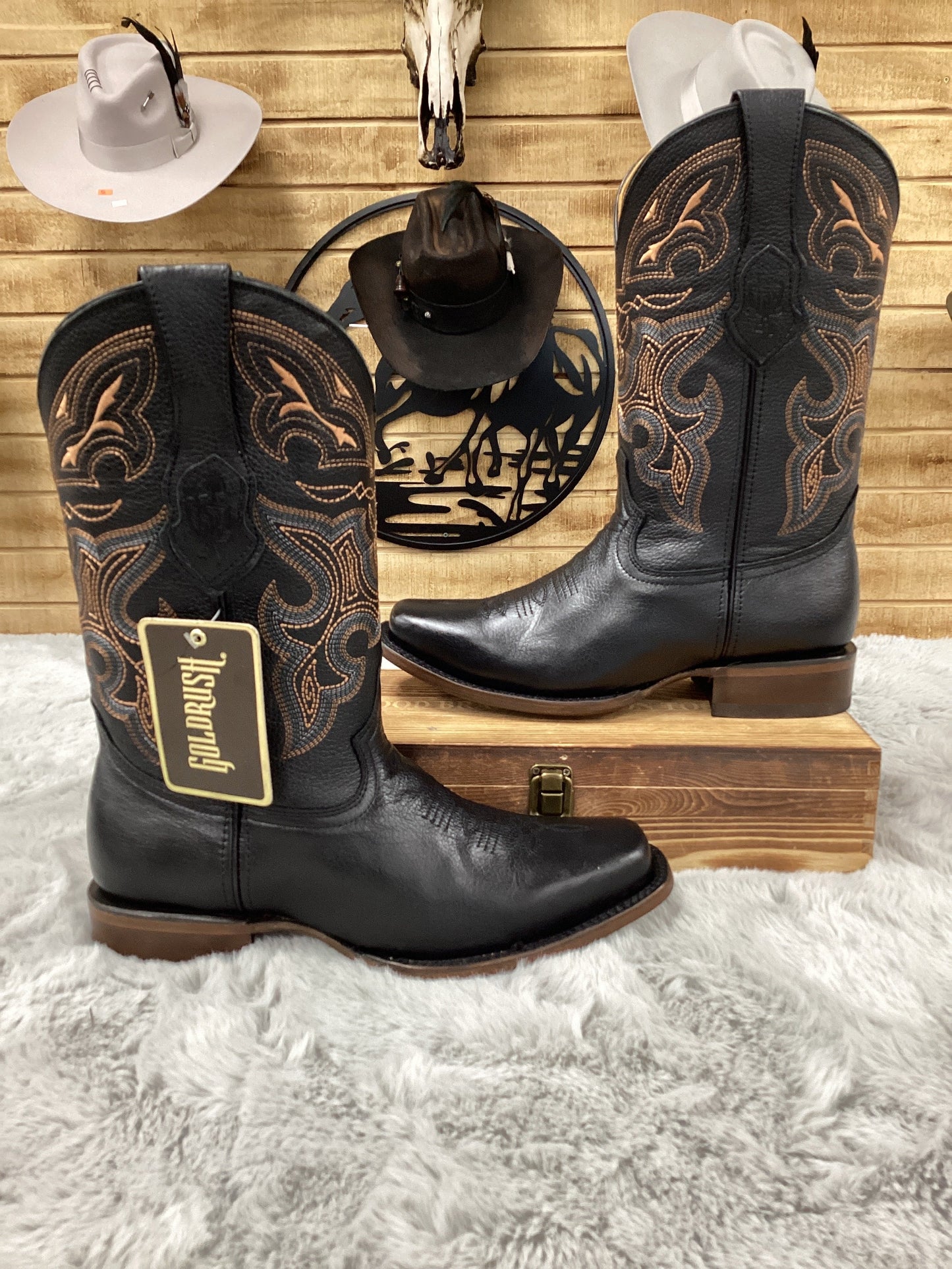 Goldrush Mens Kenya Cuero Boot - Black 047