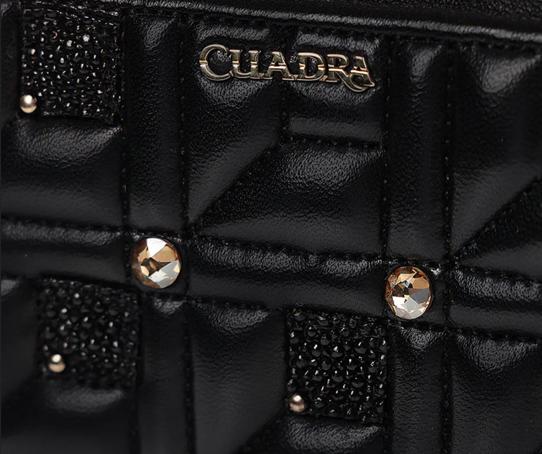 Cuadra Womens Stingray w/ Crystals Handbag
