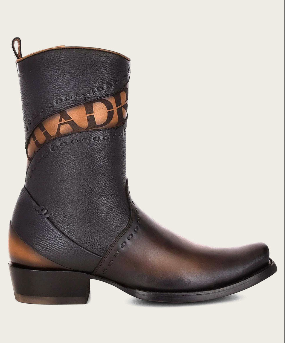 Cuadra Mens Urban Engraved Bovine Low Shaft Boot - Brown