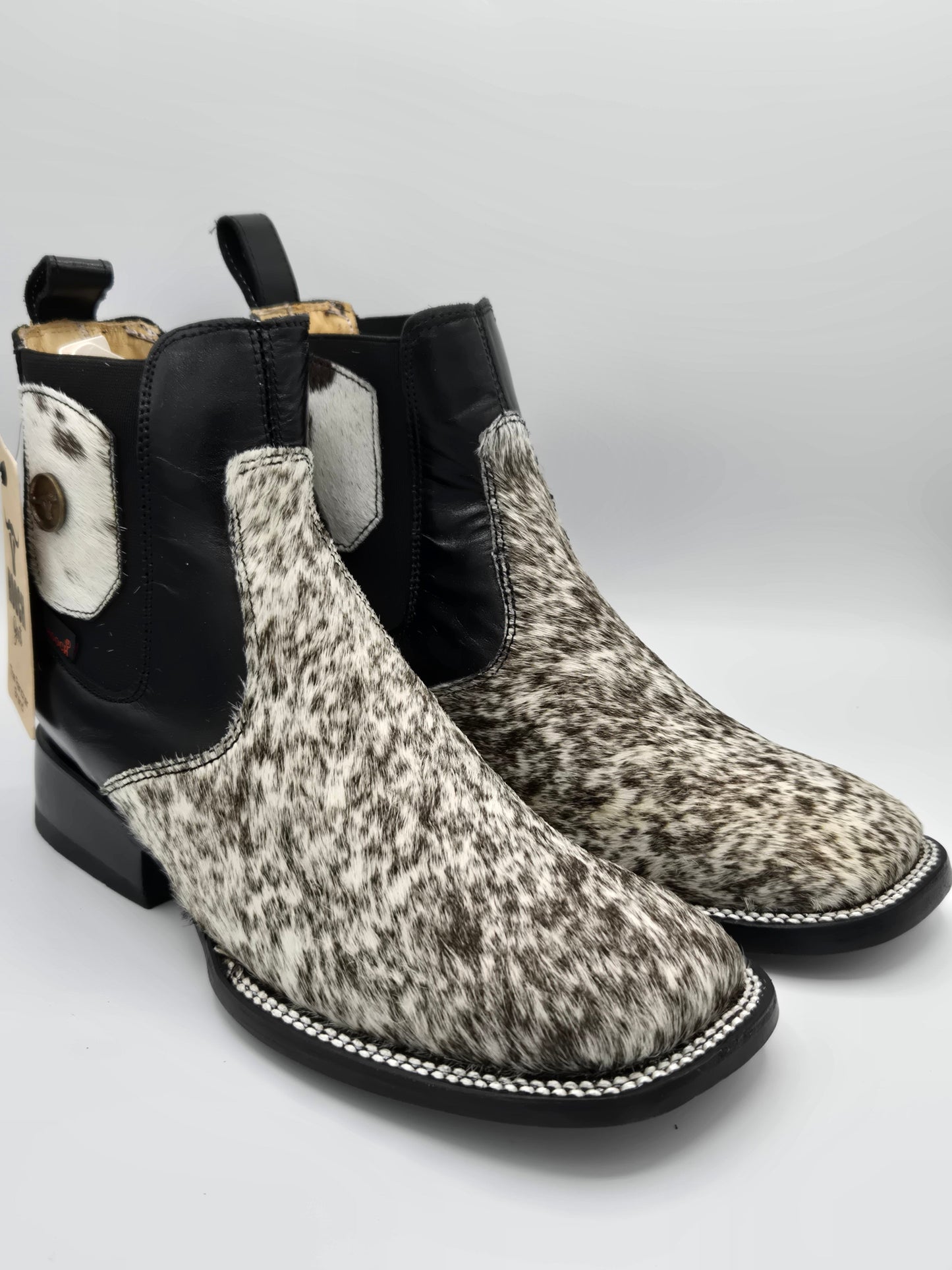 Hooch Mens Cow Hair Ankle Boots