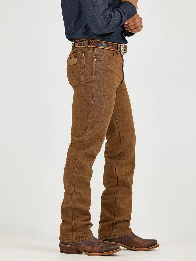 Wrangler Mens Cowboy Cut Slim Fit Jean (Black Whiskey)