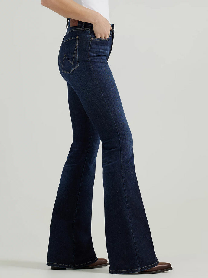 Wrangler Womens Bespoke High Rise Flare Jeans -Madilyn