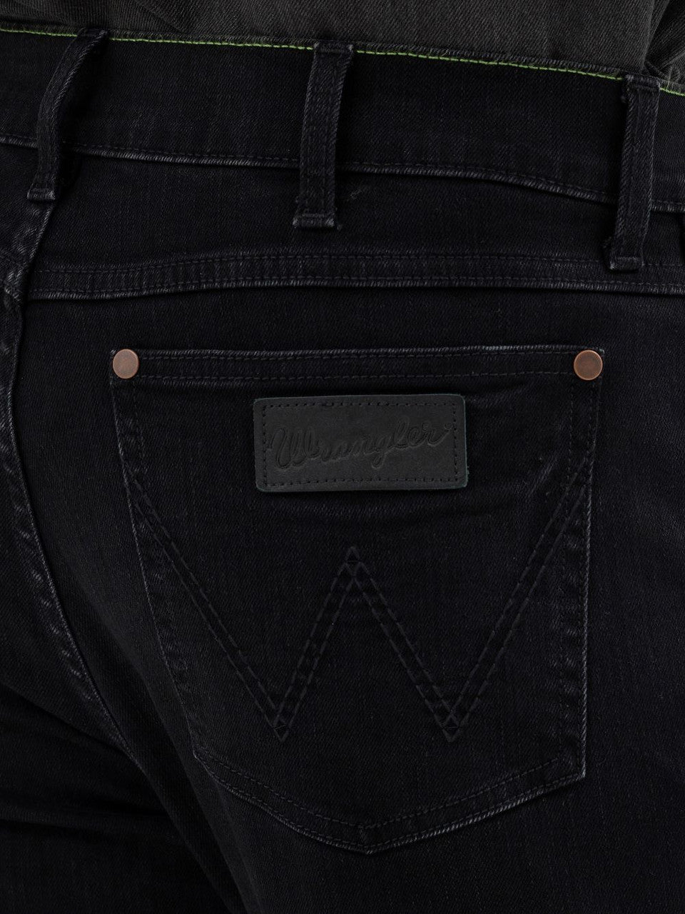 Wrangler Mens Retro Slim Straight Leg Pants (Black)