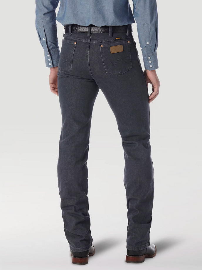 Wrangler Mens Cowboy Cut Slim Fit Jean (Charcoal Grey)