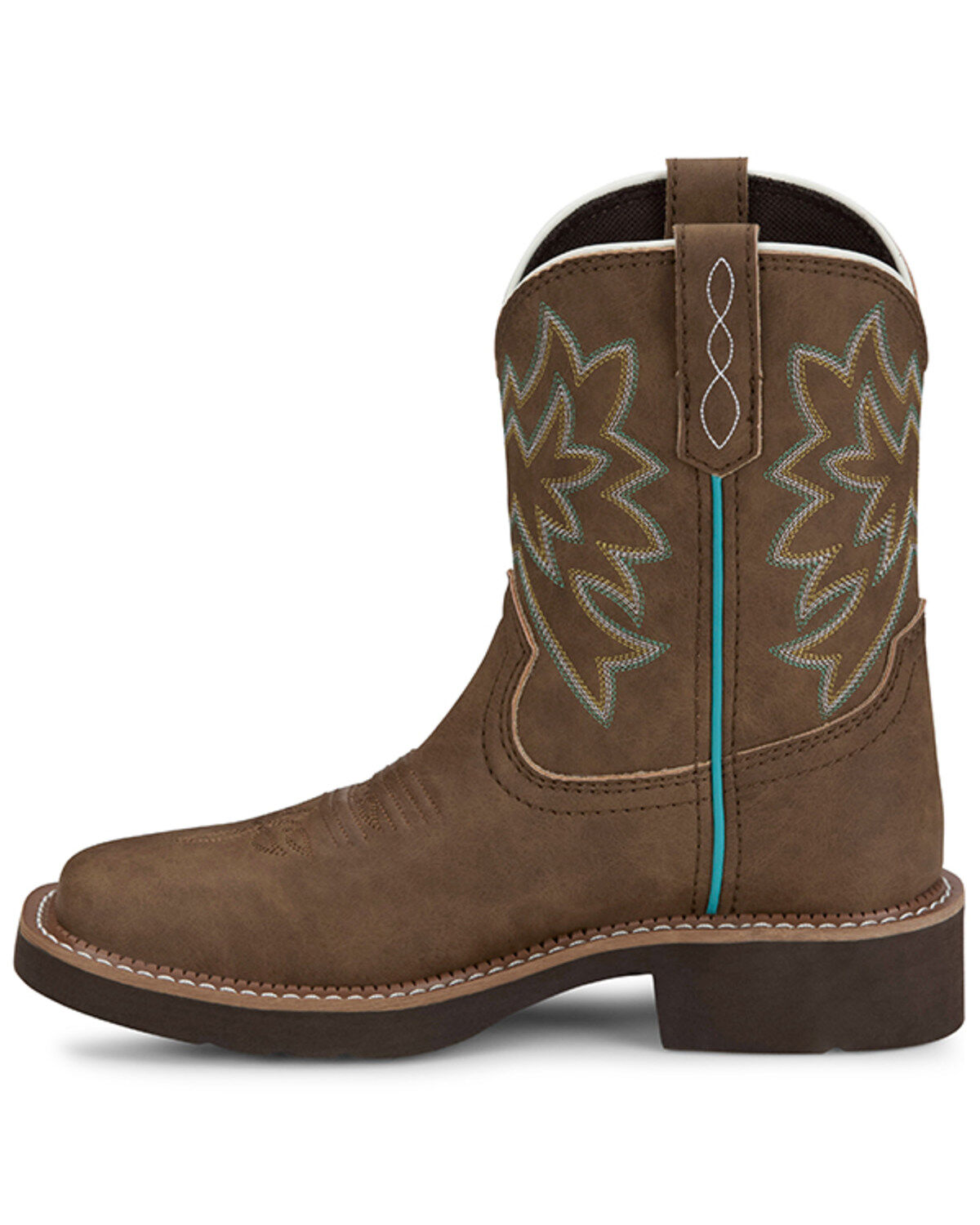 Justin Womens Low Shaft Sunny Chocolate Cowhide Boot GY9542