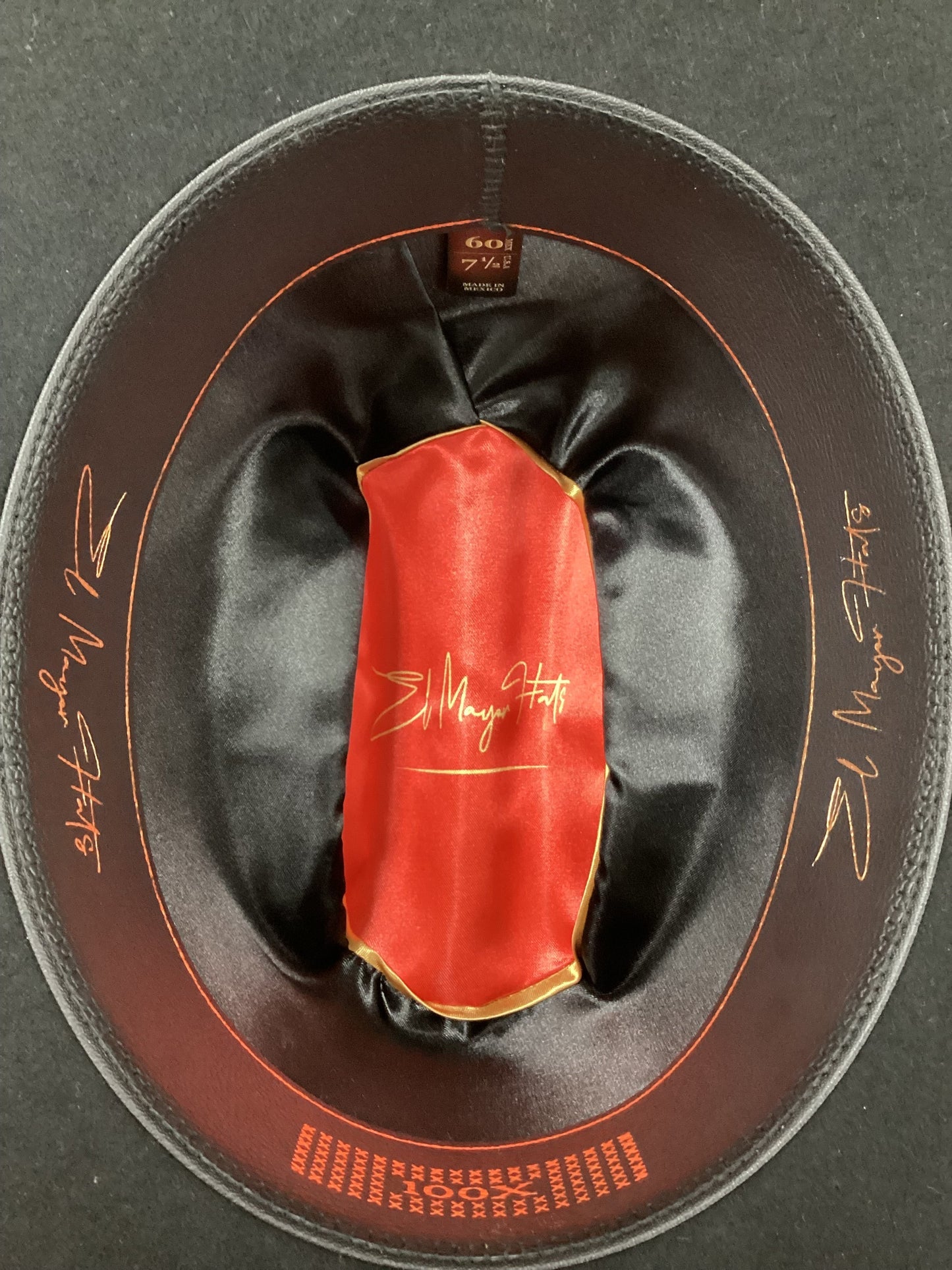 El Mayor 100x Belico Wool Felt Hat w/ Metal Feather -Black