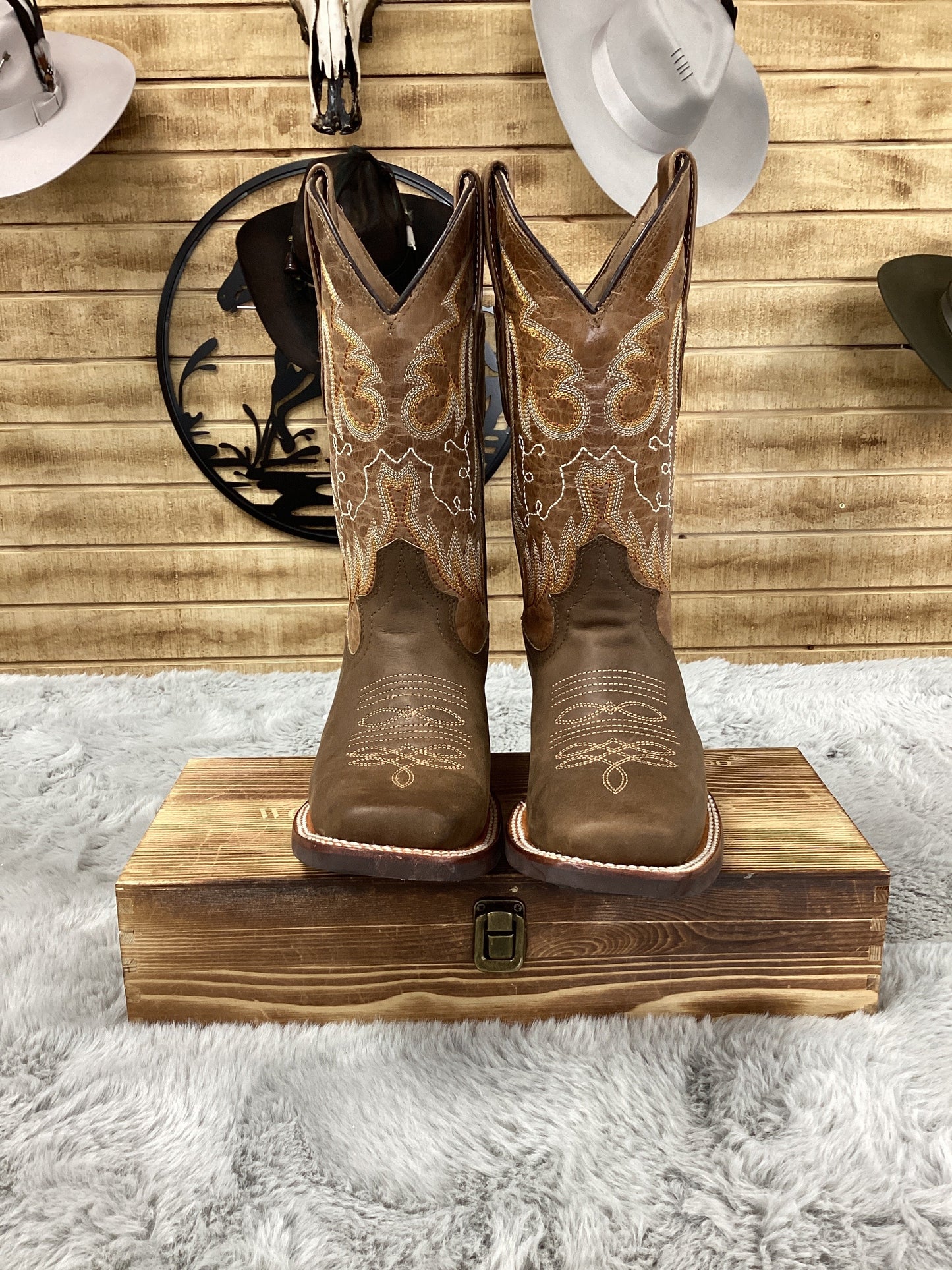 Goldrush MenS Boot Crazy Tabaco Hule 044